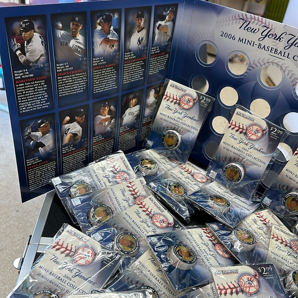 NY Yankees 2006 Mini Baseball Collection